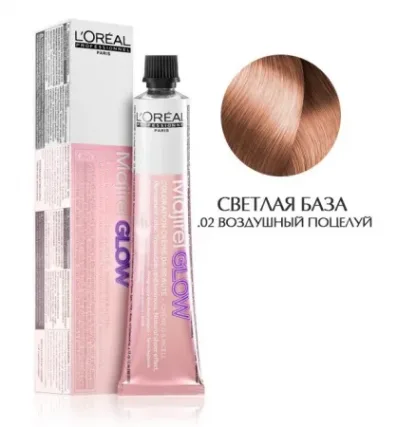 Краска для волос — L’Oreal Professionnel Majirel Glow Light Base No. 02 (Воздушный поцелуй) 50ml