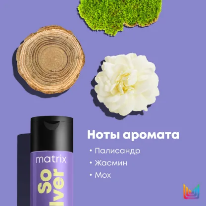 Шампунь для нейтрализации желтизны у блондинок 8-10 уровней тона- Matrix Total Results So Silver Shampoo 300 ml