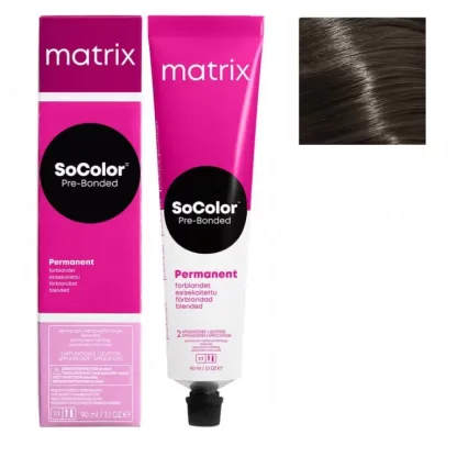 Крем-краска для волос — Matrix SoColor Pre-Bonded 6AА (Темный блондин глубокий пепельный)