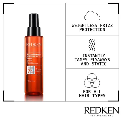 Масло-спрей с антистатическим эффектом – Redken Frizz Dismiss Anti-Static Oil Mist 125 ml