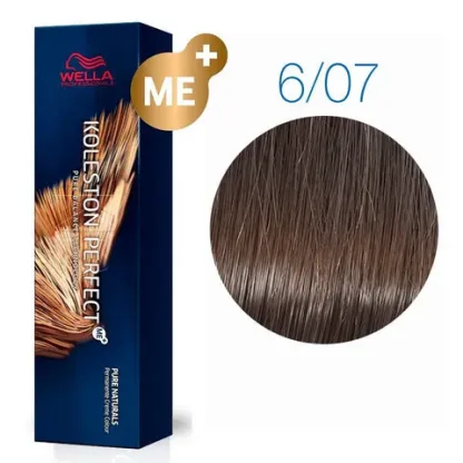 Стойкая крем-краска – Wella Professionals Koleston Perfect Me+ №6/07 (Кипарис) 60 ml