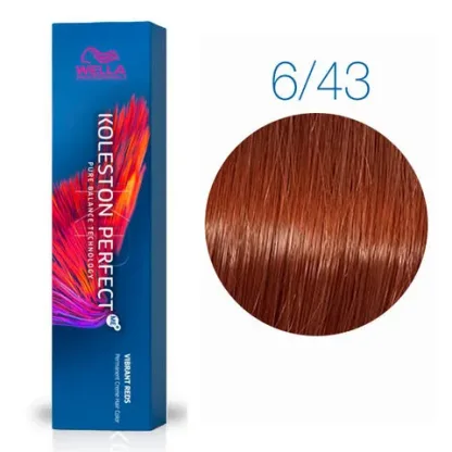 Стойкая крем-краска – Wella Professionals Koleston Perfect Me+ №6/43 (Дикая орхидея) 60 ml