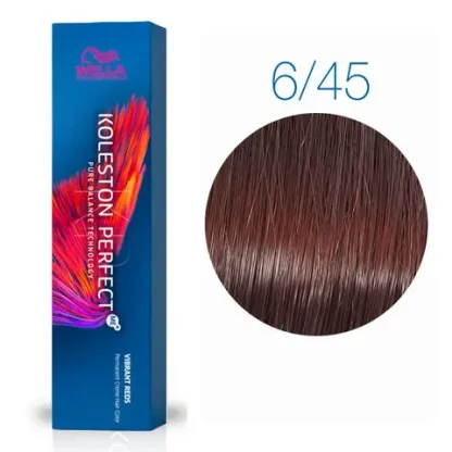 Стойкая крем-краска – Wella Professionals Koleston Perfect Me+ №6/45 (Темно-красный гранат) 60 ml