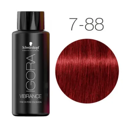 Краска для волос без аммиака — Schwarzkopf Professional Igora Vibrance № 7-88 (Средний русый красный экстра)