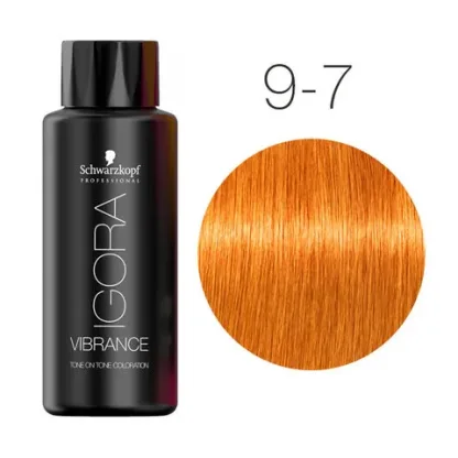 Краска для волос без аммиака — Schwarzkopf Professional Igora Vibrance № 9-7 (Блондин медный)