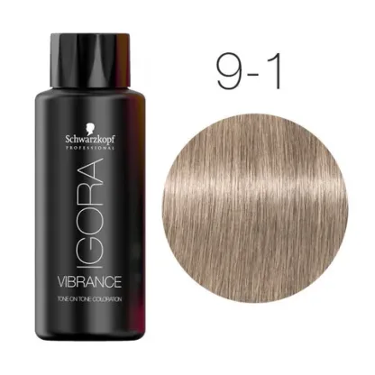 Краска для волос без аммиака — Schwarzkopf Professional Igora Vibrance № 9-1 (Блондин сандрэ)