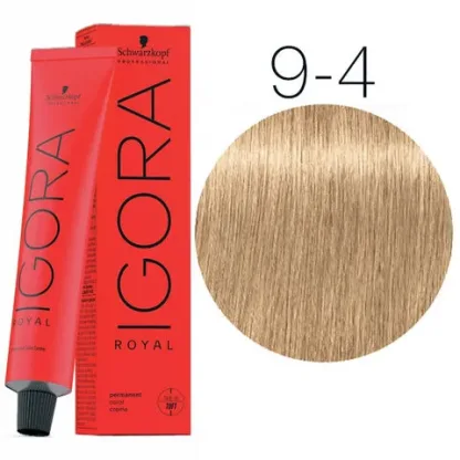 Крем-краска для волос — Schwarzkopf Professional IGORA Royal № 9-4 (Блондин бежевый)