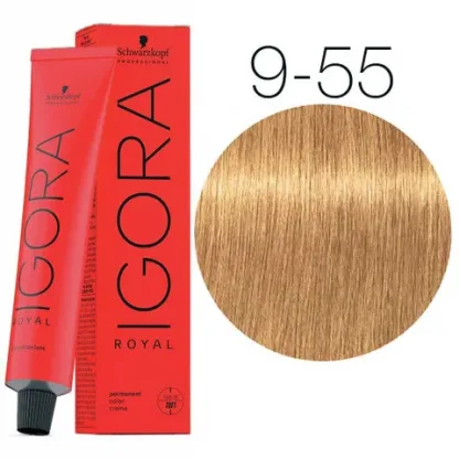 Крем-краска для волос — Schwarzkopf Professional IGORA Royal № 9-55 (Блондин золотистый экстра)