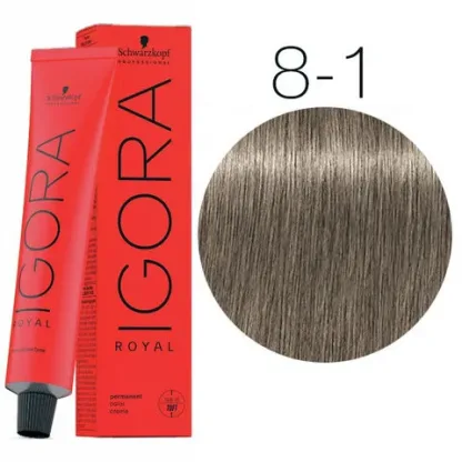 Крем-краска для волос — Schwarzkopf Professional IGORA Royal № 8-1 (Светло-русый сандрэ)