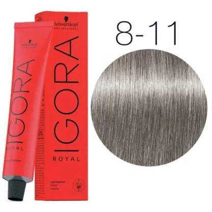 Крем-краска для волос — Schwarzkopf Professional IGORA Royal № 8-11 (Светлый русый сандрэ экстра)