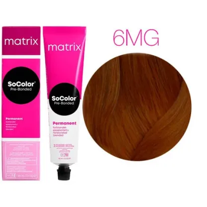 Крем-краска для волос — Matrix SoColor Pre-Bonded 6MG (Темный Блондин Мокка Золотистый)