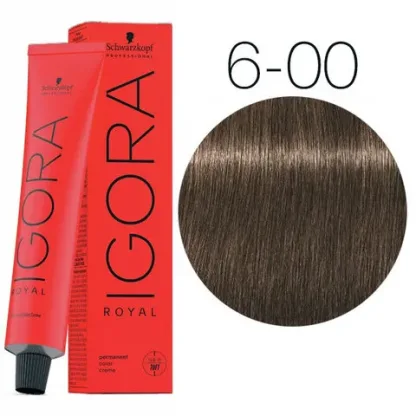 Крем-краска для волос — Schwarzkopf Professional IGORA Royal № 6-00 (Темно-русый натуральный экстра)