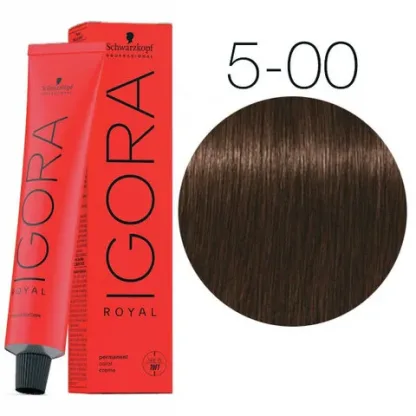 Крем-краска для волос — Schwarzkopf Professional IGORA Royal № 5-00 (Светло-коричневый натуральный экстра)