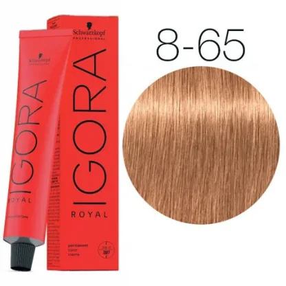 Крем-краска для волос — Schwarzkopf Professional IGORA Royal № 8-65 (Светло-русый шоколадно-золотистый)