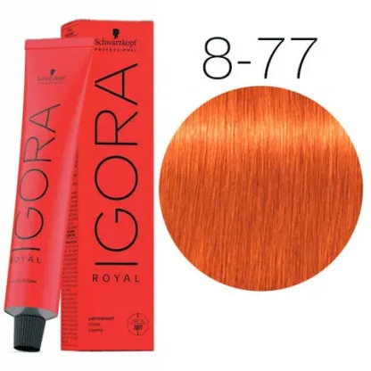 Крем-краска для волос — Schwarzkopf Professional IGORA Royal № 8-77 (Светло-русый медный экстра)