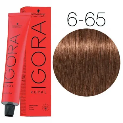 Крем-краска для волос — Schwarzkopf Professional IGORA Royal № 6-65 (Тёмный русый шоколадный золотистый)