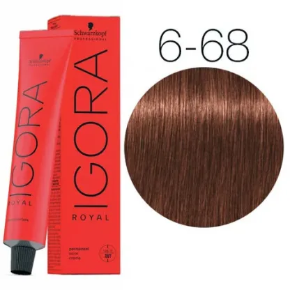 Крем-краска для волос — Schwarzkopf Professional IGORA Royal № 6-68 (Темно-русый шоколадно-красный)