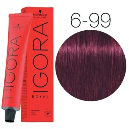 Крем-краска для волос — Schwarzkopf Professional IGORA Royal № 6-99 (Темно-русый фиолетовый экстра)