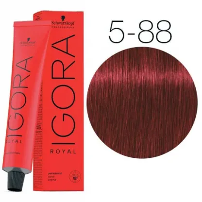 Крем-краска для волос — Schwarzkopf Professional IGORA Royal № 5-88 (Светло-коричневый красный экстра)