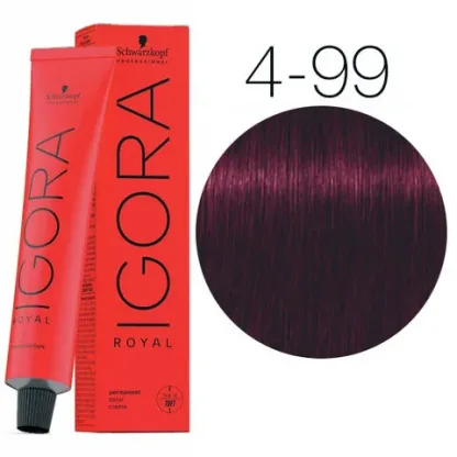 Крем-краска для волос — Schwarzkopf Professional IGORA Royal № 4-99 (Средне-коричневый фиолетовый экстра)