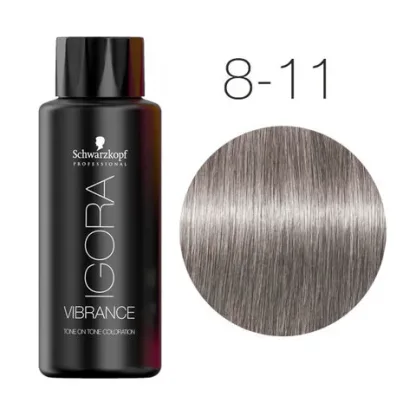 Краска для волос без аммиака — Schwarzkopf Professional Igora Vibrance № 8-11 (Светлый русый сандрэ экстра)