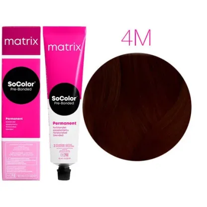 Крем-краска для волос — Matrix SoColor Pre-Bonded 4M (Шатен Мокка)