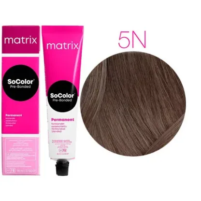 Крем-краска для волос — Matrix SoColor Pre-Bonded 5N (Светлый Шатен)