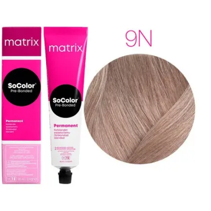 Крем-краска для волос — Matrix SoColor Pre-Bonded 9N (Очень Светлый Блондин)