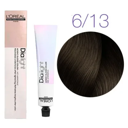 Краска для волос — L’Oreal Professionnel Dia Light № 6.13 (Темный блондин пепельно-золотистый) 50ml