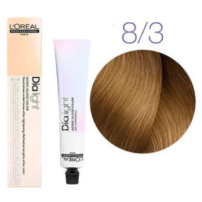 Краска для волос — L’Oreal Professionnel Dia Light № 8.3 (Светлый блондин золотистый) 50 ml