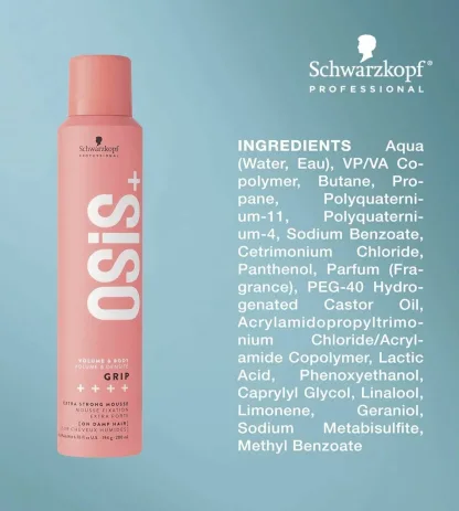 Мусс экстремальной фиксации для объёмных укладок – Schwarzkopf Professional Osis+ Grip extreme hold mousse 200 ml