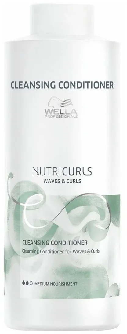 Очищающий кондиционер для вьющихся и кудрявых волос – Wella Professionals NutriCurls Cleansing conditioner for waves & curls 1000 ml