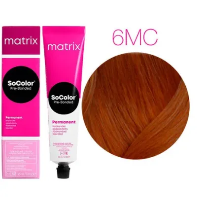 Крем-краска для волос — Matrix SoColor Pre-Bonded 6MC (темный блондин мокка медный)