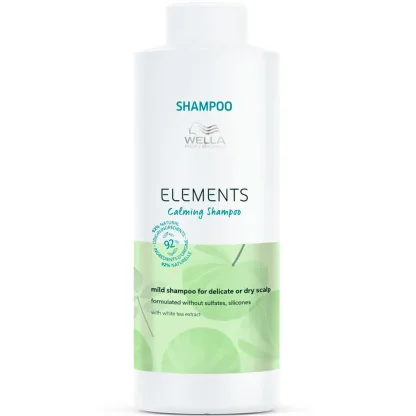 Успокаивающий шампунь – Wella Professionals Elements Calming Shampoo 1000 ml (мягкая упаковка)