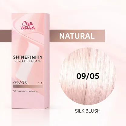 Гель-крем для тонирования и блеска без осветления — Wella Professionals Shinefinity №09/05 Silk Blush (Нежный Румянец) 60 ml