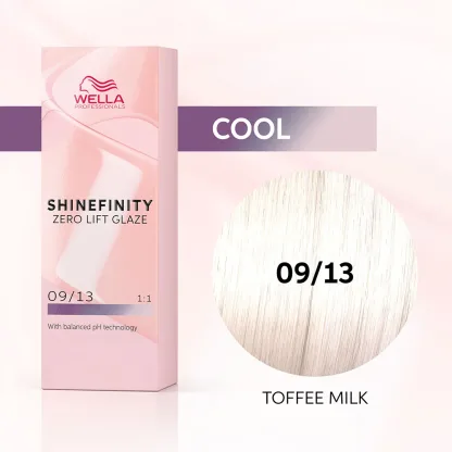 Гель-крем для тонирования и блеска без осветления — Wella Professionals Shinefinity №09/13 Toffee Milk (Кофе с молоком) 60 ml