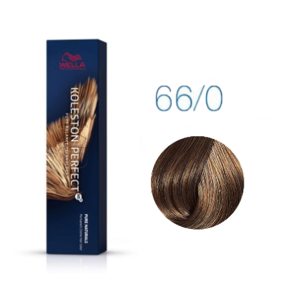 Стойкая крем-краска – Wella Professionals Koleston Perfect Me+ №66/0 (Темный блонд интенсивный натуральный) 60 ml