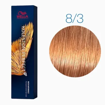 Стойкая крем-краска – Wella Professionals Koleston Perfect Me+ №8/3 (Крем-карамель) 60 ml