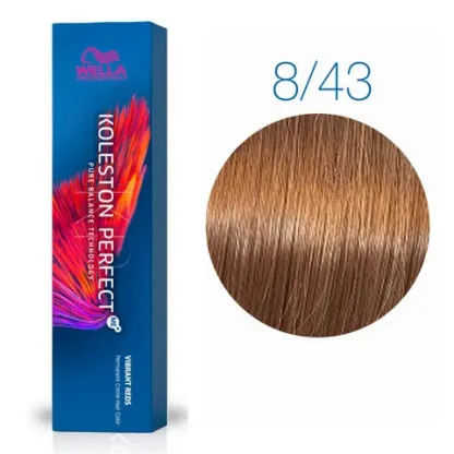 Стойкая крем-краска – Wella Professionals Koleston Perfect Me+ №8/43 (Боярышник) 60 ml