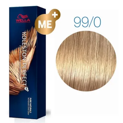 Стойкая крем-краска – Wella Professionals Koleston Perfect Me+ №99/0 (Очень светлый блонд интенсивный натуральный) 60 ml