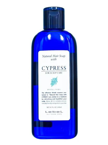 Шампунь для ухода за чувствительной, сухой кожей головы –  Lebel Natural Hair Soap With Cypress 240 ml