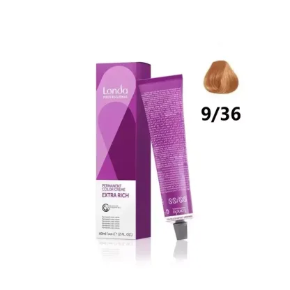 Стойкая крем-краска – Londa Professional Permanent Color Creme 9/36 (искристое шампанское) 60 ml