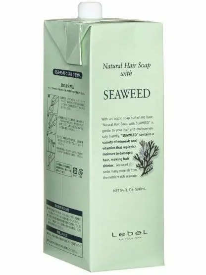 Шампунь для ухода за нормальной кожей головы – Lebel Natural Hair Soap With Seaweed 1600ml