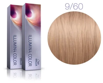 Стойкая краска для волос — Wella Professionals Illumina Color № 9/60 (Очень светлый блонд натурально –  фиолетовый) 60 ml