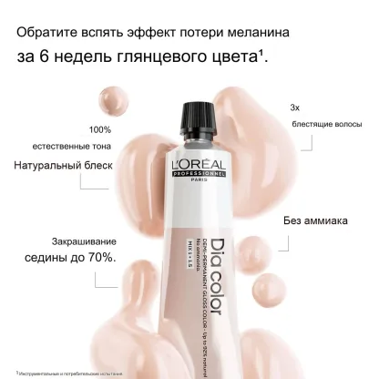 Краска для волос без аммиака - L`Oreal Professional Dia Color № 6.45 (темный блондин медный красное дерево) 60 ml