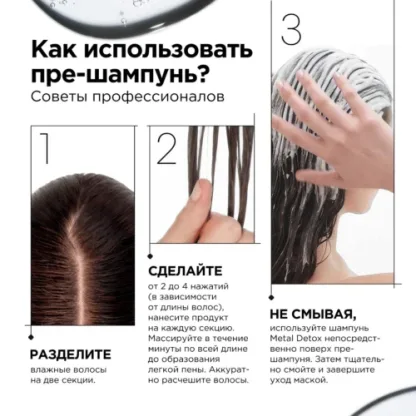 Пре-шампунь против пористости волос – L’Оreal Professionnel Metal Detox Pre-Shampoo 250 ml