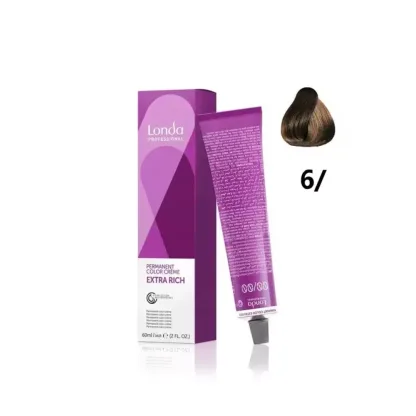 Стойкая крем-краска – Londa Professional Permanent Color Creme 6/ (темный блонд натуральный) 60 ml