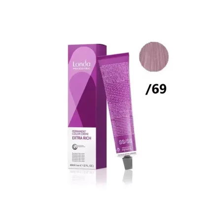 Стойкая крем-краска – Londa Professional Permanent Color Creme /69 (пастельный фиолетовый сандрэ микстон) 60 ml