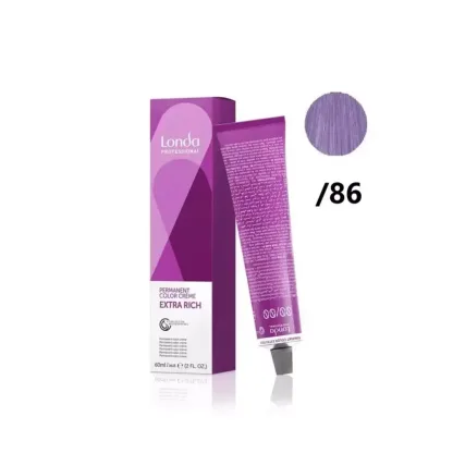 Стойкая крем-краска – Londa Professional Permanent Color Creme /86 (пастельный жемчужно-фиолетовый микстон) 60 ml