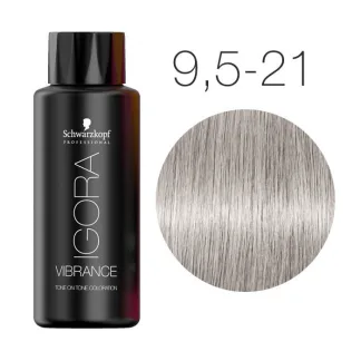 Краска для волос без аммиака — Schwarzkopf Professional Igora Vibrance № 9,5-21 (Светлый блондин пастельный пепельный сандрэ)